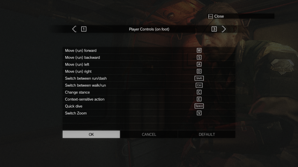 Keyboard Bindings PC Report Metal Gear Solid V The Phantom Pain